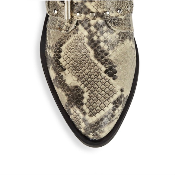 Steven New York Harmon Snakeskin Synthetic Booties - Picture 4 of 9